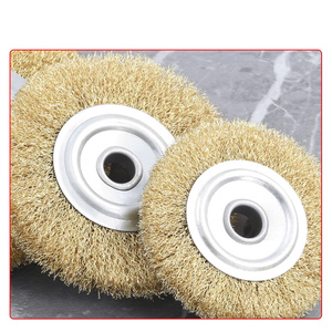 <span class=keywords><strong>Brosse</strong></span> de meulage en aluminium à liaison résineuse avec roue en fil de cuivre industriel durable, prix économique - Product Image 6