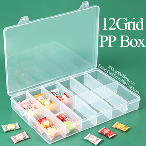 Boîtes à bonbons en plastique transparent de qualité alimentaire SUNSHING avec grille, boîte de rangement étanche pour la pêche à la carpe, étui robuste pour leurres - Product Image 1