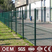 Sterk 3D gegalvaniseerd stalen hekwerk, 1,8 meter hoog, gelast draadgaas, eenvoudige installatie, duurzaam, anti-roest oppervlak, 3D modellering service