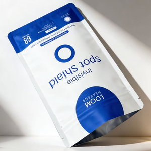 Sachet personnalisé à trois soudures latérales pour masques faciaux, emballage de produits de soin de la peau et patchs - Product Image 6