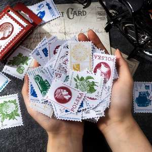 Pegatinas pequeñas <span class=keywords><strong>para</strong></span> cuadernos Retro, Mini etiquetas de papel, serie mariposa, 100 hojas, 8 modelos - Product Image 1