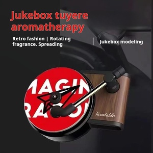 Rắn Sang Trọng CD Xe Làm Mát Không Khí Retro Xoay Hương Thơm Đĩa Trang Trí Nhà Máy Bán Buôn Kỷ lục Máy Nghe Nhạc Phong Cách Nhựa Ba - Product Image 4
