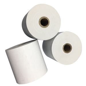 Rouleau de papier thermique monocouche 57x30mm 100% pâte de bois certifié ISO9001 pour caisse enregistreuse, point de vente, distributeur automatique et reçus bancaires - Product Image 1