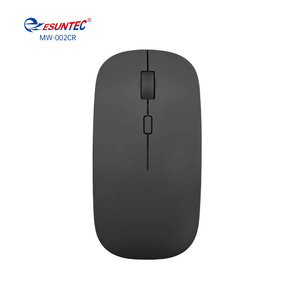 Souris optique sans fil 2,4 G USB plate ergonomique à 4 boutons avec roues en caoutchouc de haute qualité, couleur noire, livraison rapide pour <span class=keywords><strong>Mac</strong></span> - Product Image 1