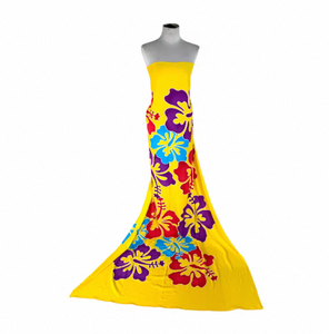 ผ้าซารองฮาวายแบบหลวมไซส์ใหญ่พิเศษ SARI PARI ผลิตจากผ้าเรยอน 100% ลายดอกไม้เพ้นท์มือ ดีไซน์หรูหราสำหรับชายหาด - Product Image 5