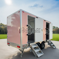 Toilettes mobiles de luxe écologiques Goeasy, sur mesure, australiennes, à deux cabines, avec panneaux sandwich