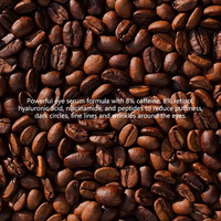 Sérum pour les yeux anti-âge à la caféine OEM avec 360 °   Balle de massage à rouleaux au rétinol, acide hyaluronique et niacinamide pour réduire les ridules et les rides