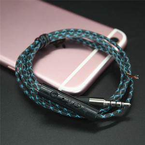 Cable de audio trenzado de 3,5 mm macho a macho para adaptador de auriculares Mp3, blindaje con núcleo de TPE, certificado CE - Product Image 2