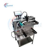 Machine automatique de rembobinage et de codage haute précision pour rouleaux d'étiquettes avec codeur à jet d'encre TIJ, imprimante de numéros de lot et de codes-barres 220V 120W