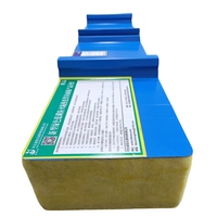 Panneau sandwich personnalisable ignifuge, insonorisé, imperméable et écologique en laine de roche/polyuréthane, garantie 3 ans, résistant au froid