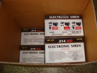 Aluminium 12V 200W 4/8Ohm 120 - 130Db Alarme voiture klaxon unité conducteur alarme haut-parleur urgence ambulance sirène