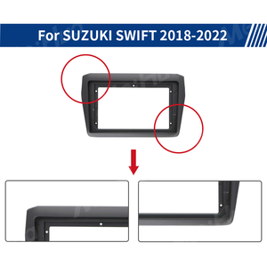 กรอบเครื่องเล่นดีวีดีในรถยนต์ขนาด 9 นิ้ว สำหรับ <span class=keywords><strong>SUZUKI</strong></span> <span class=keywords><strong>SWIFT</strong></span> ปี 2018-2022 รุ่นพวงมาลัยซ้าย/ขวา ราคาโรงงาน Meihua - Product Image 5
