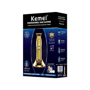 Tondeuse à cheveux or argent <span class=keywords><strong>Kemei</strong></span> Rechargeable <span class=keywords><strong>KM</strong></span>-i32S Machine de coupe de cheveux professionnelle pour barbier - Product Image 5