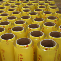 Film étirable PVC Youquan, longueur 500 m, largeur 35 cm, résistant à l'humidité, surface transparente brillante, origine Jiangsu