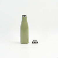 Bouteille isotherme en acier inoxydable avec logo personnalisé, format pot à lait, format bouteille d'eau, format gourde, format thermos sous vide, format bouteille à lait mince, pour l'extérieur