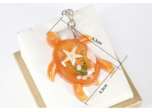 <strong>Custom</strong> <strong>Shape</strong> <strong>Acrylic</strong> <strong>Keychain</strong> Novel Souvenir <strong>Keychain</strong> Tortoise <strong>Shape</strong> With Conch Inside