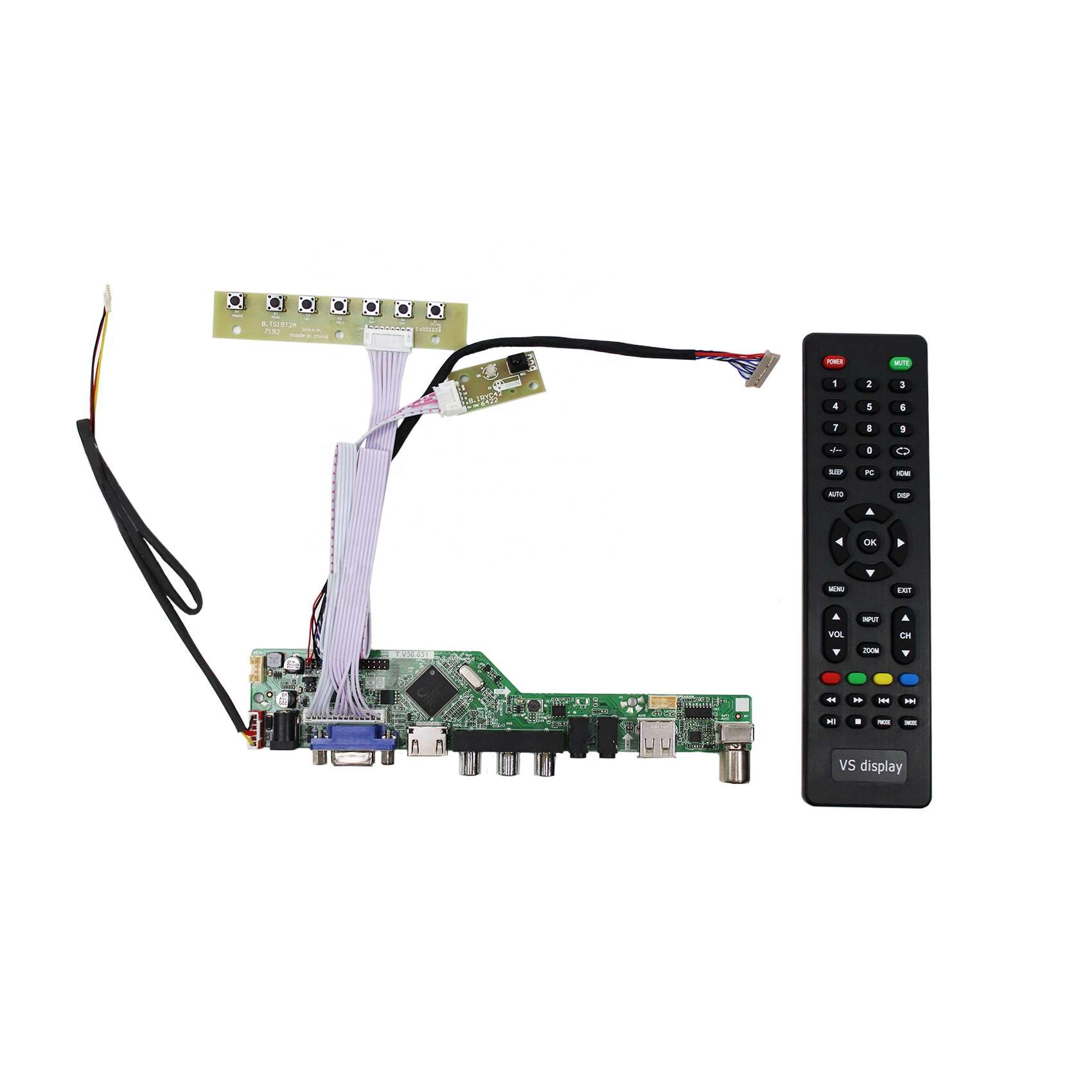 HD-MI VGA AV USB RF LCD Controller Board Work for LVDS Interface LCD Screen Compatible Work With 15inch 1024x768 TM150TDSG70