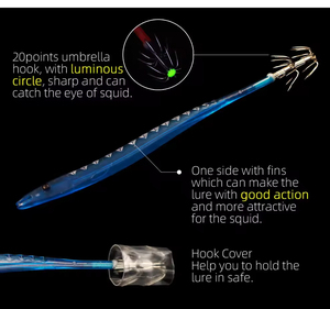 เหยื่อตกปลารูปกุ้งไม้เทียมจากเกาหลีใต้เหยื่อล่อปลาหมึกทะเล - Product Image 3