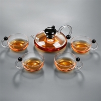 Théière en verre borosilicate de 600 ml avec infuseur, nouveau design, style chinois, pot portable pour thé en vrac et thé fleuri, vente en gros