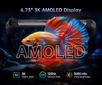 Unihertz 8849 TANK 5, Teléfono Inteligente Resistente, el Primer Teléfono del Mundo con Proyector 2K, CPU Octa Core 9400e, Pantalla AMOLED FHD, 18GB+1TB, 17600mAh, ESIM, WiFi 7