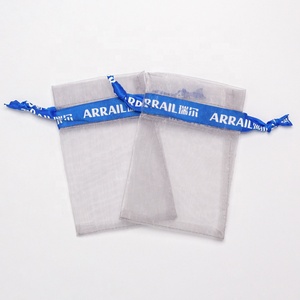 Custom Large Gray Mesh <strong>Organza</strong> <strong>Pouches</strong> Drawstring Candy Bag Wholesale Flexography <strong>Organza</strong> Packaging Materials Custom <strong>Organza</strong> - Product Image 6