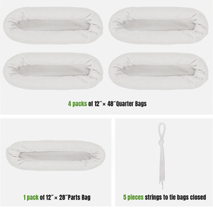 Bolsas Reutilizables y Transpirables para Carne <span class=keywords><strong>de</strong></span> Ciervo, Diseño Enrollable para Caza <span class=keywords><strong>de</strong></span> Ciervos y Caribús, Suministros para la Conservación <span class=keywords><strong>de</strong></span> Carne en Caza al Aire Libre - Product Image 1