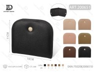 Women's Half Round Bi Fold <b>Card</b> <b>Holder</b> <b>Wallet</b> 7 Inch PU Leather Button Closure Credit <b>Card</b> Storage - Product Image 1