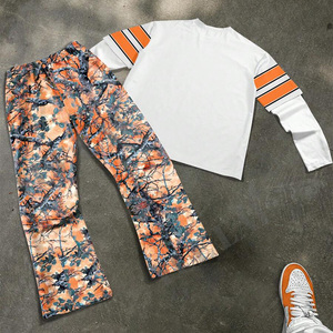 Completo da <span class=keywords><strong>Uomo</strong></span> <span class=keywords><strong>Estivo</strong></span> Personalizzato Traspirante e Confortevole Nuova Collezione Y2k con Pantaloncini e T-Shirt a Maniche Corte Tuta Casual da 2 Pezzi - Product Image 2