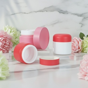 Tarro de Porcelana Rosa con Logotipo Personalizado, Tarro de Crema Cosmética de Porcelana Blanca Opalina de 30 ml, 50 ml, 100 ml con Tapa - Product Image 4