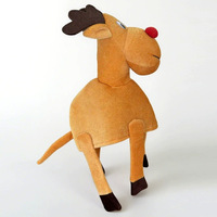 En stock: Nuevo gorro decorativo de tela con cabeza de ciervo, ideal para Navidad, Papá Noel, reno, carnaval, Acción de Gracias y con temática de alces.