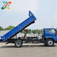 Camion benne léger JAC 4x2 d'occasion avec moteur Weichai, direction à gauche, boîte diesel