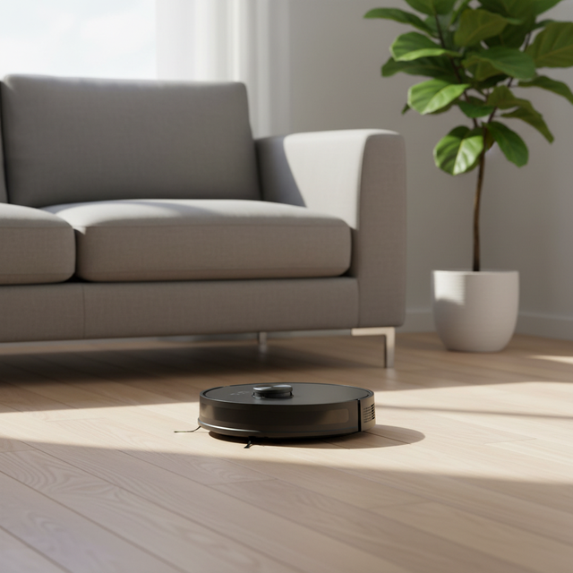 Suction 5000Pa Li-ion Battery 3200mAh 80-130min Runtime Laser Navigation Robot Vacuum Cleaner Wet Dry Household App-Controlled