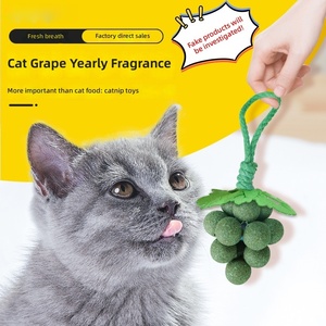 Traubenförmiges <span class=keywords><strong>Katzenminze</strong></span>- und Silberreben-Spielzeug Langlebiges Bissresistentes Kauspielzeug für Gesundes Spielen der Kätzchen - Product Image 3