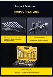 Custom Automotive Repair Workshop Tool Kit Mechanic Tools Socket <strong>Set</strong> <strong>Small</strong> 37pcs 1/2" Socket <strong>Wrench</strong> <strong>Set</strong> Box Handy Tool <strong>Set</strong> - Product Image 5