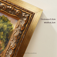 Tableaux de paysages européens et de fleurs, imprimés vintage shabby chic, art mural sur toile encadrée en bois, décoration intérieure de luxe à suspendre