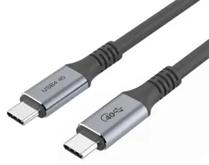 240W Entrega De Energia 40Gbps USB C 8K Transmissão USB 4 Cabo C para C Cabo Torcido