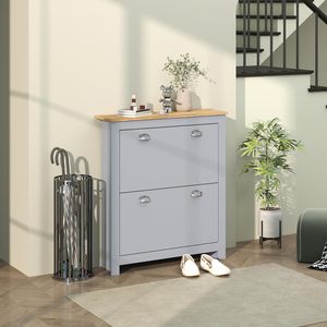 <span class=keywords><strong>Scarpiera</strong></span> di Lusso con Cassetti, Mobile <span class=keywords><strong>Scarpiera</strong></span> Basculante, Grande <span class=keywords><strong>Scarpiera</strong></span> a 4 Cassetti per Ingresso, Grigio Morbido - Product Image 6