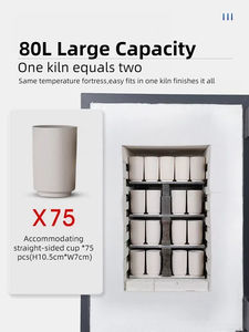 Horno de Cerámica C08H2W, Horno Eléctrico Automático de Temperatura Media y Alta, Equipo de Cerámica para Escuelas y Talleres - Product Image 6