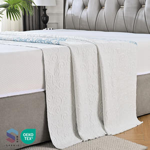 Penjualan langsung dari pabrik matras Jacquard rajutan matras sutra adem kain penutup matras tekstil rumah - Product Image 3