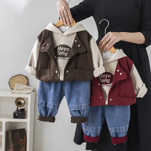 Set di 3 Pezzi per Bambino con 11 Design Misti, Camicia Casual Semplice e Versatile a Maniche Lunghe, Abbigliamento Primaverile per Bambini - Product Image 6