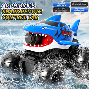 Voiture télécommandée amphibie Lihuang Cool Shark, étanche, 5 canaux, portée de 30 m, prête à l'emploi, échelle <span class=keywords><strong>1</strong></span>:18, fonction « Suivez-moi », pour piscine/plage/jardin par temps de pluie - Product Image 3