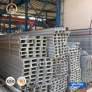 Laminado en caliente ASTM A36 Q235 S275 S355 Perfil galvanizado estructural Canal Acero <span class=keywords><strong>C</strong></span> Canal de acero galvanizado Perfil de acero - Product Image 1