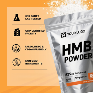 Tùy chỉnh <span class=keywords><strong>beta</strong></span>-hydroxy <span class=keywords><strong>beta</strong></span>-methylbutyrate ca canxi thực phẩm 99% hmb-ca miễn phí axit Creatine bổ sung hmb bột cho sức khỏe - Product Image 4