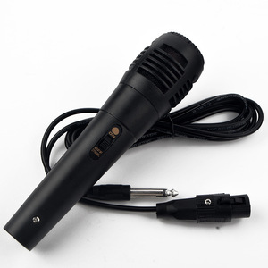 Micrófono de Condensador con Cable, Metálico, de Mano, con Interruptor de Encendido/Apagado y Cable XLR de 5 Metros para Karaoke, Canto y Presentaciones Públicas - Product Image 1