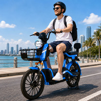 Nouveau vélo électrique de 20 pouces avec moteur de 500 W, batterie 48 V 20 A, pneus de 20 pouces pour adultes, scooter électrique