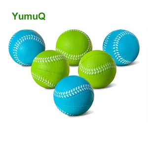 YumuQ 3d лазерная гравировка Тренировочный Набор из 6 бейсбольных мячей с утяжеленными шариками из пенополиуретана (со швами)