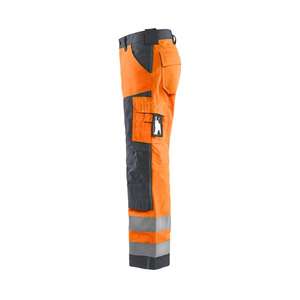 BLAKLADER - 156618115396D96 Pantalon haute visibilité sans poches à clous Orange/Gris moyen-EAN 7330509747056 HI-VIS WORKWEAR - Product Image 5