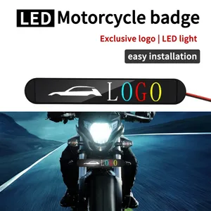 Xe Xe Máy Ban Ngày Chạy Đèn Logo LED Phía Trước Lưới Tản Nhiệt Dấu Hiệu Huy Hiệu Chiếu Sáng Vừa Net Biểu Tượng Cho N-LINE - Product Image 5