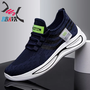 Casual for Men Sneakers Customized Chaussures Homme Sport Fly Knitting Black <b>PVC</b> Sport Shoes Male OEM \ ODM Service <b>Top</b> Level - Product Image 2