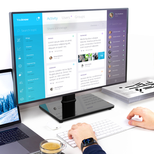 Máy tính duy nhất màn hình miễn phí-đứng bàn núi Riser, 32 inch TV đứng với xoay 360 xoay VESA cơ sở đứng - Product Image 3